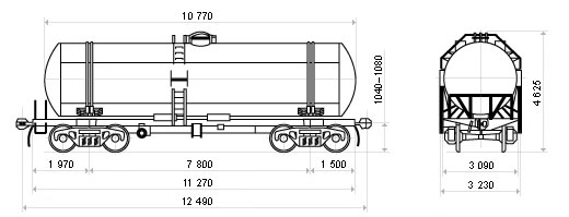 вагон-цистерна мод.15-1427